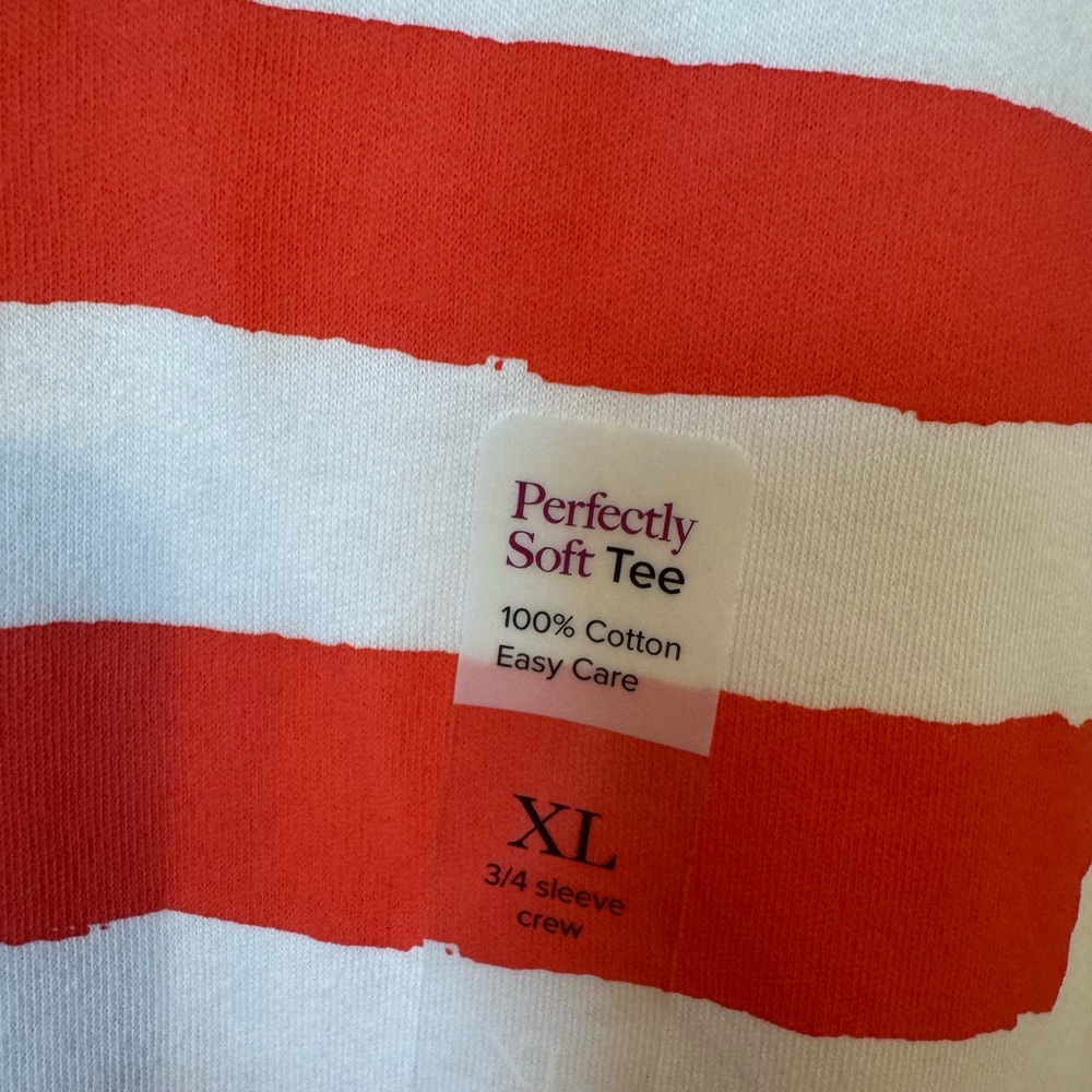 NWT Kim Rogers SUMMER/PATRIOTIC 3/4 SLEEVE TOP XLARGE #CL - Picture 5 of 6